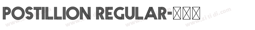 Postillion Regular字体转换 Postillion Regular字体转换